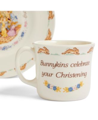 Bunnykins Christening Plate & Mug 2-Piece Set