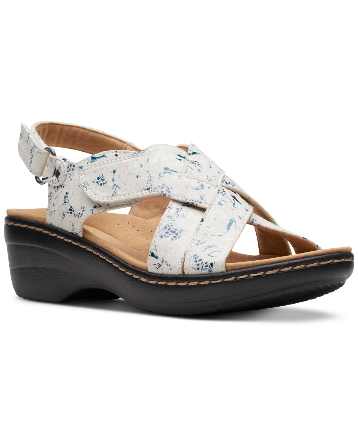 Clarks Women's Merliah Echo Slip-On Slingback Wedge Sandals Women's Shoes