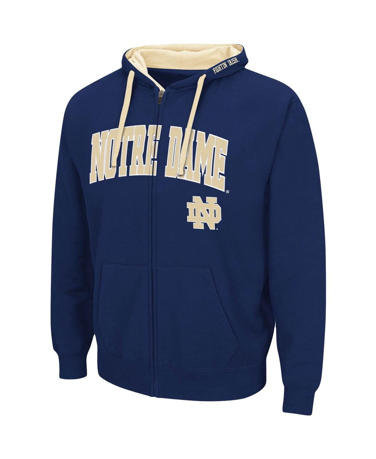 Colosseum Men's  Charcoal Notre Dame Fighting Irish Big And Tall Full-zip Hoodie In Charcoal