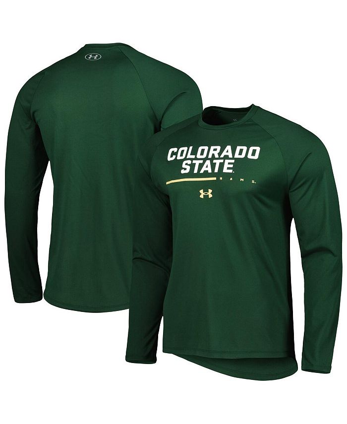 Under Armour Men's Green Colorado State Rams Performance Raglan Long ...
