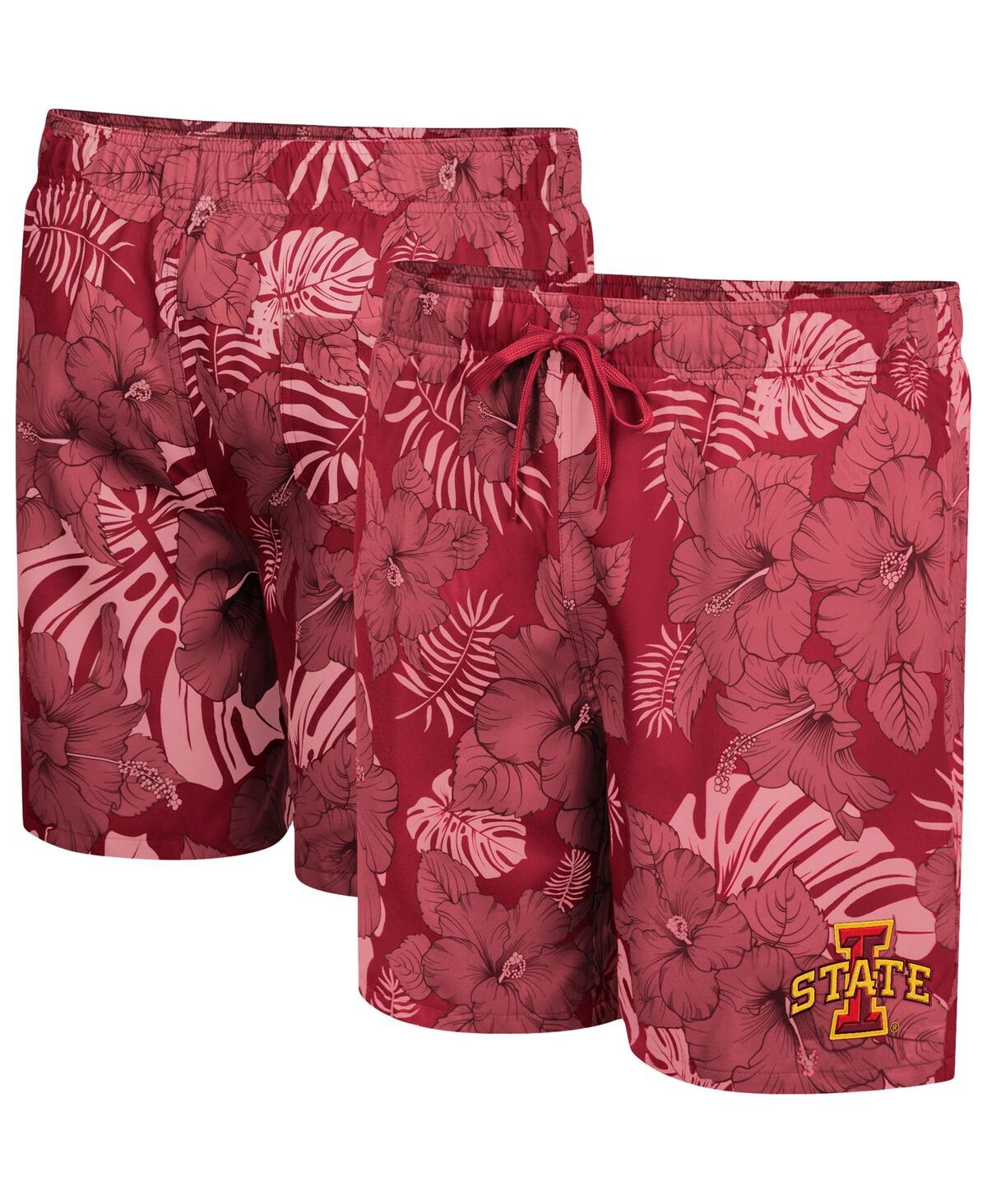 Colosseum Cardinal Iowa State Cyclones The Dude Swim Shorts In Cardinal