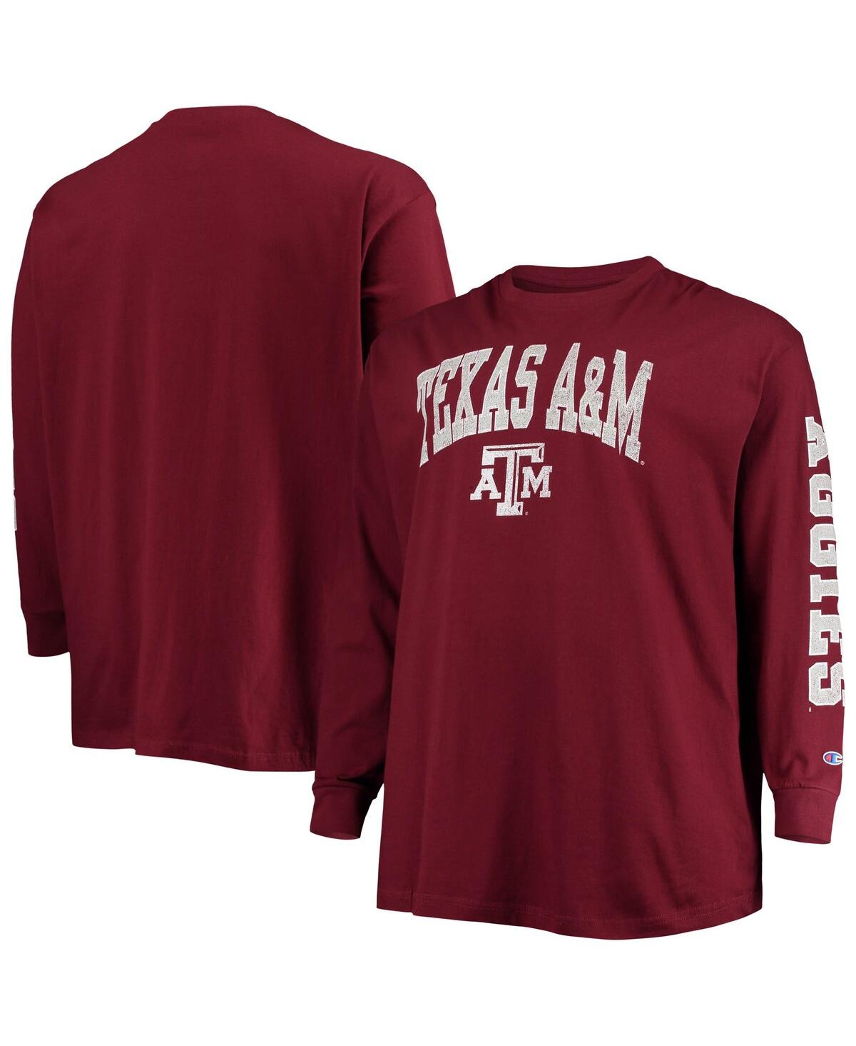 Champion Men's  Maroon Texas A&m Aggies Big And Tall 2-hit Long Sleeve T-shirt In Maroon