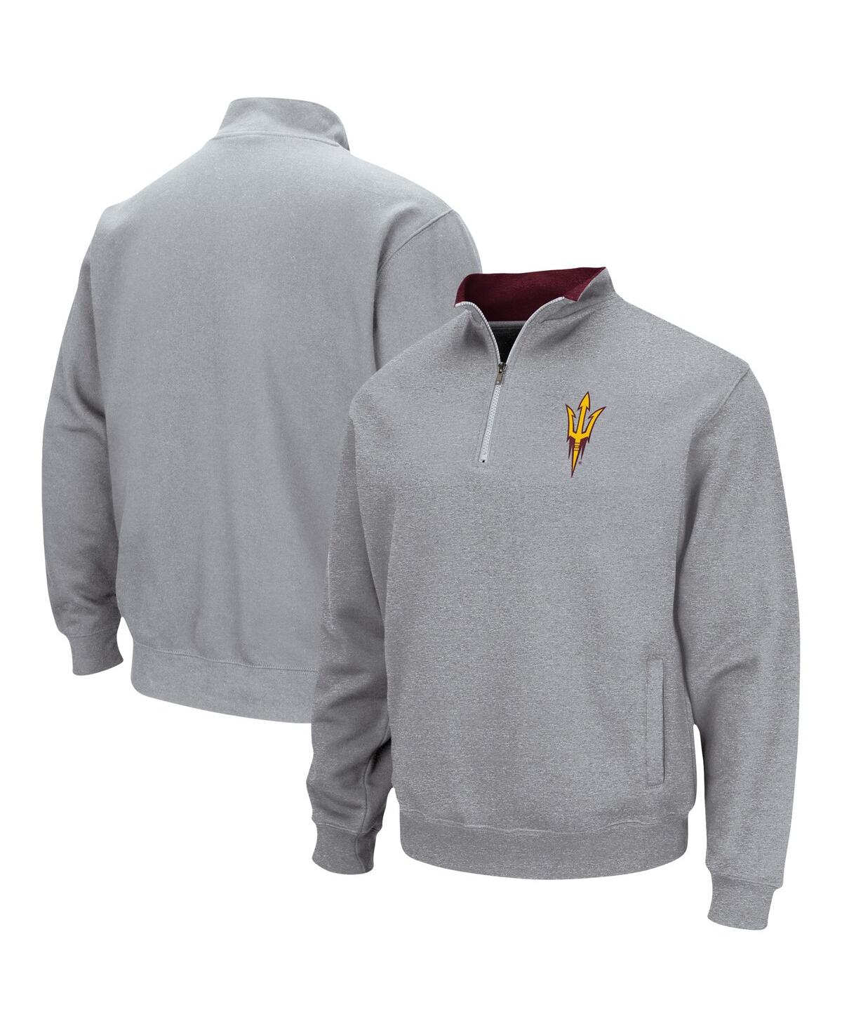 Colosseum Men's Black Arizona State Sun Devils Tortugas Logo Quarter-zip Jacket In Black
