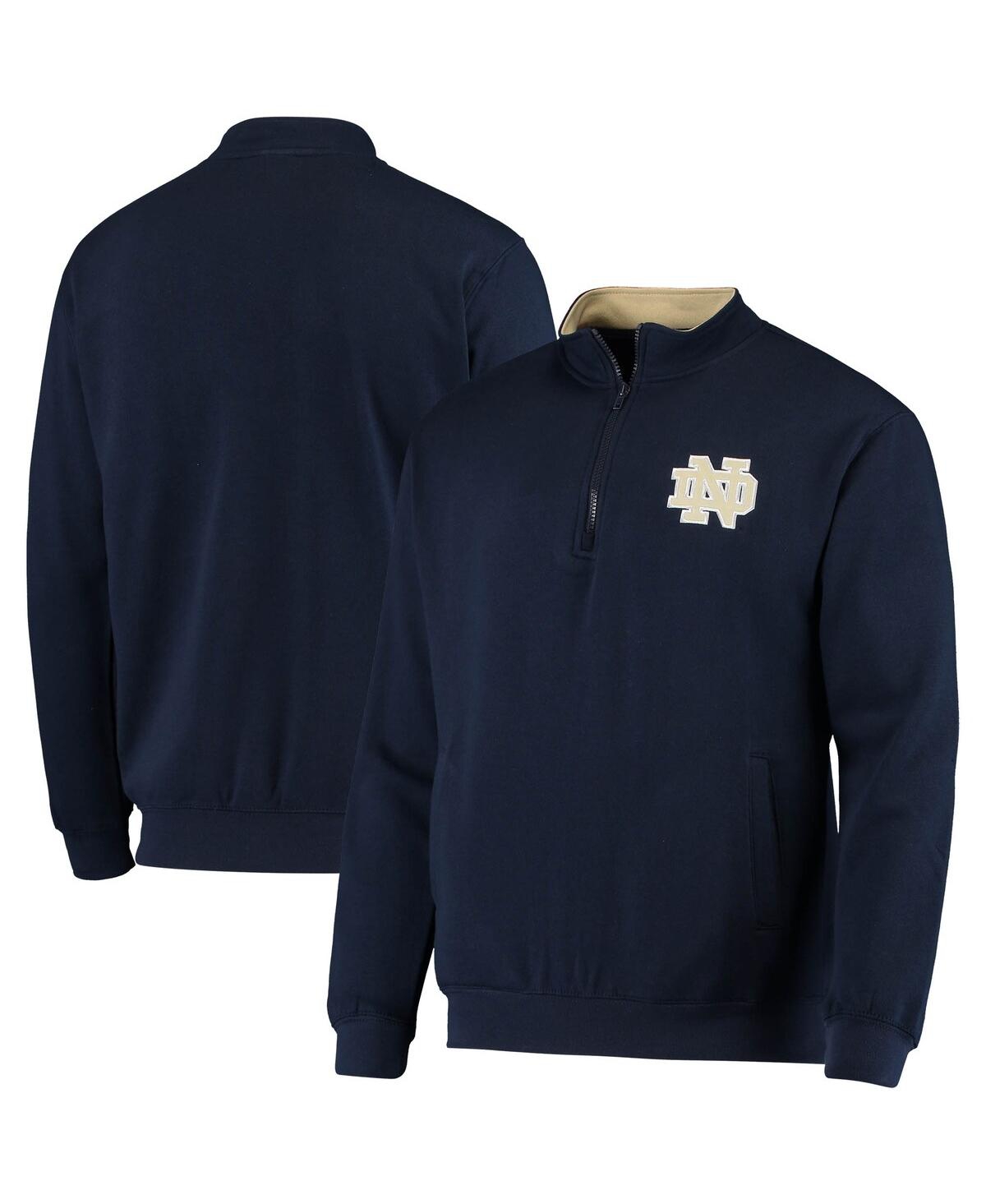 Shop Colosseum Men's  Navy Notre Dame Fighting Irish Tortugas Logo Quarter-zip Jacket