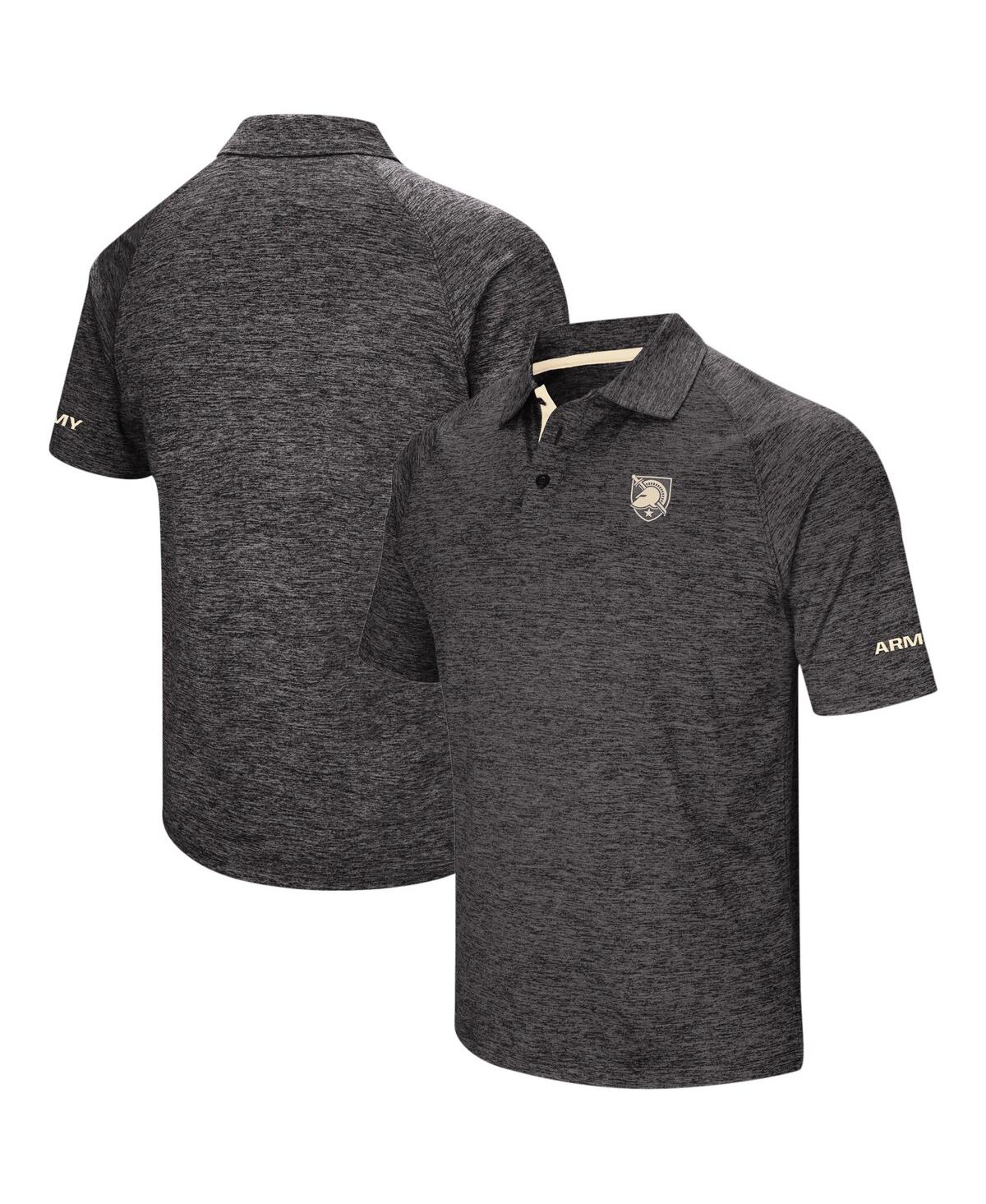 Colosseum Men's  Black Army Black Knights Big And Tall Down Swing Polo Shirt In Black