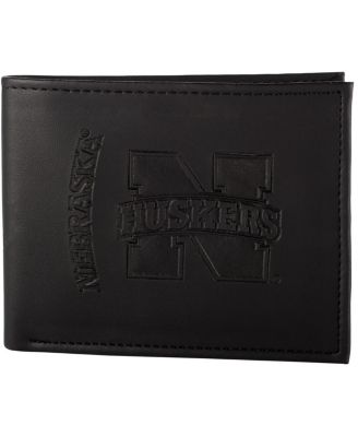 Men's Black Nebraska Huskers Hybrid Bi-Fold Wallet