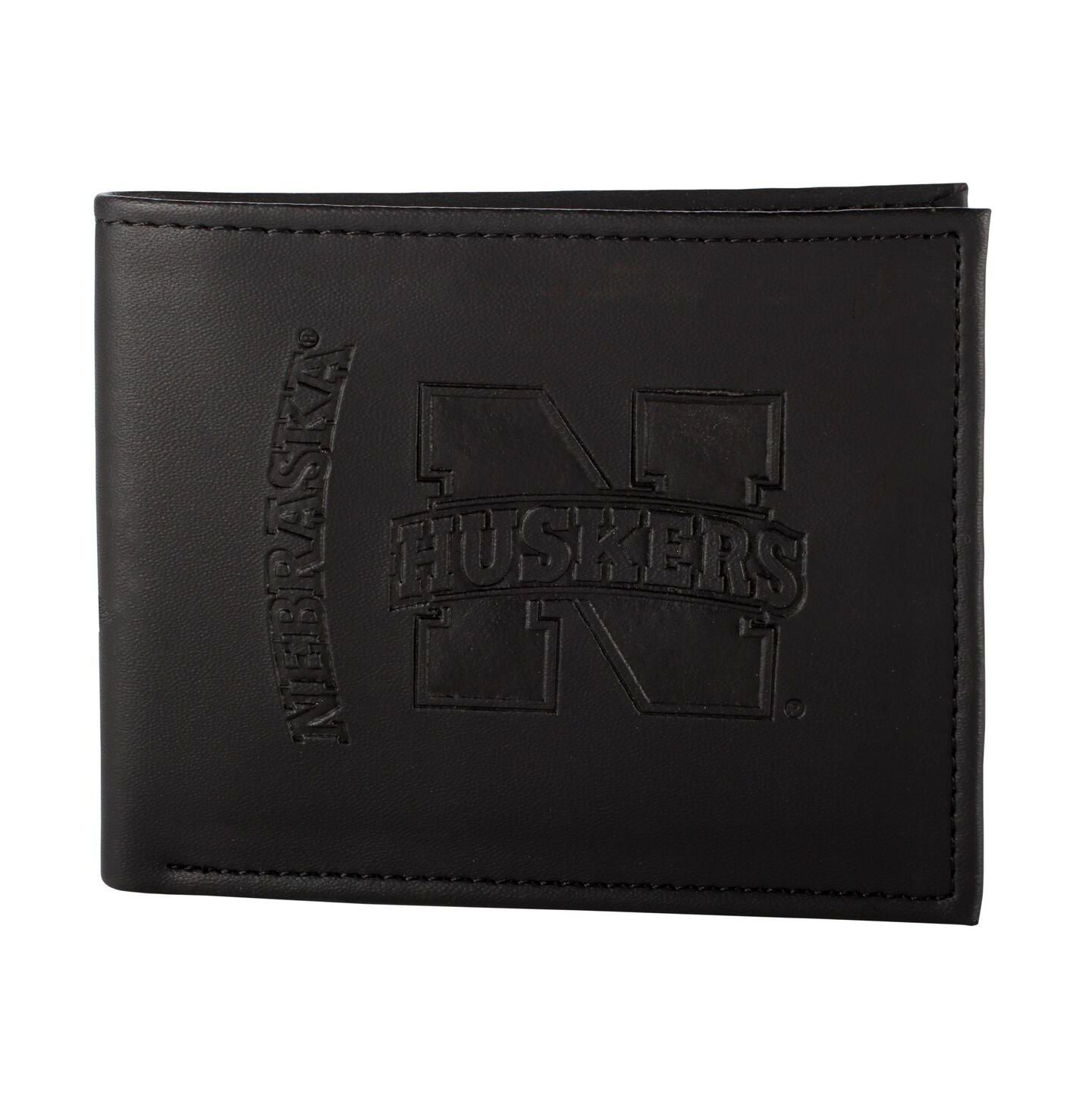 Мужской кошелёк Evergreen Enterprises Black Nebraska Huskers Hybrid Bi-Fold Wallet — фото 3