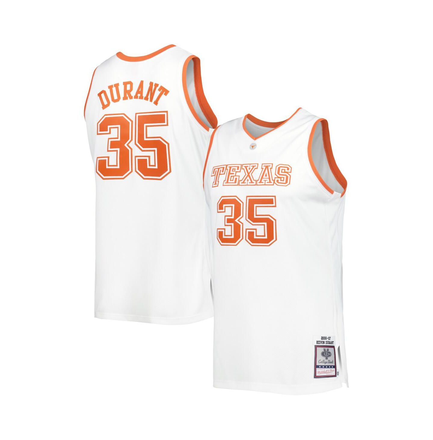 Мужской топ Mitchell & Ness Kevin Durant Texas Longhorns Authentic 2006 Jersey, цвет: Белый — фото 1