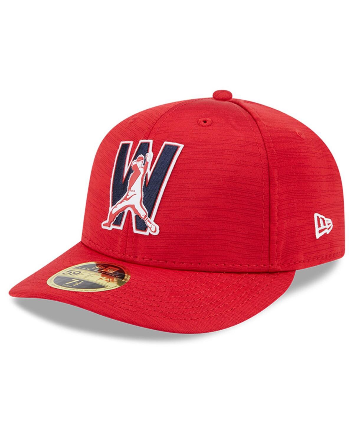 Shop New Era Men's  Red Washington Nationals 2023 Clubhouse Low Profile 59fifty Fitted Hat