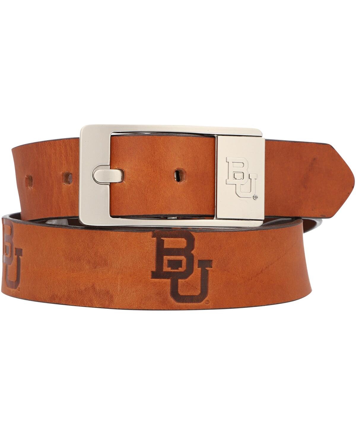 Shop Eagles Wings Men's Baylor Bears Brandish Leather Belt In Brown