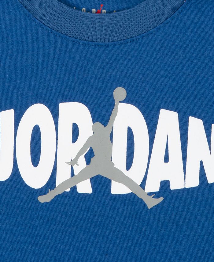 Jordan Toddler Boys Jumpman Split Blocked French Terry T-shirt and ...