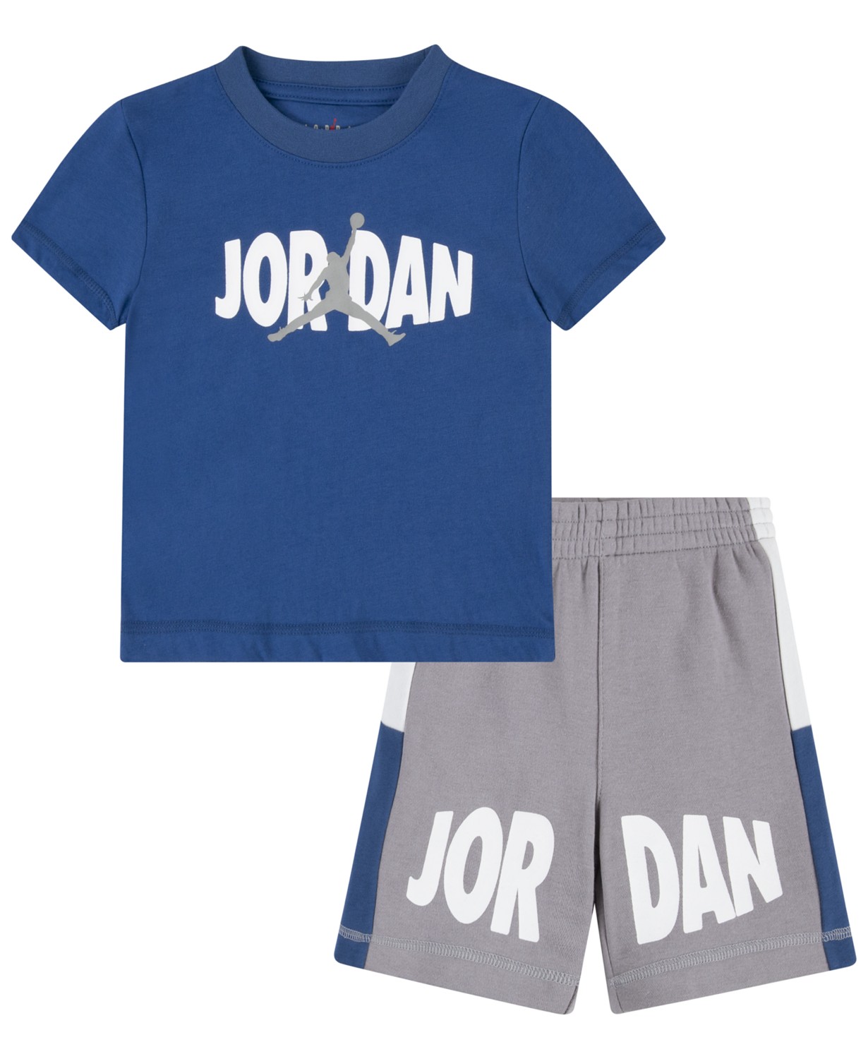 Toddler Boys Jumpman Split Blocked French Terry T-shirt and Shorts Set