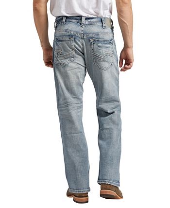 Silver Jeans Co. Men's Gordie Loose Fit Straight Stretch Jeans - Macy's