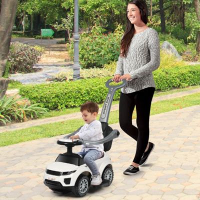 3 in 1 Ride on Push Car Toddler Stroller Sliding Car w/Music