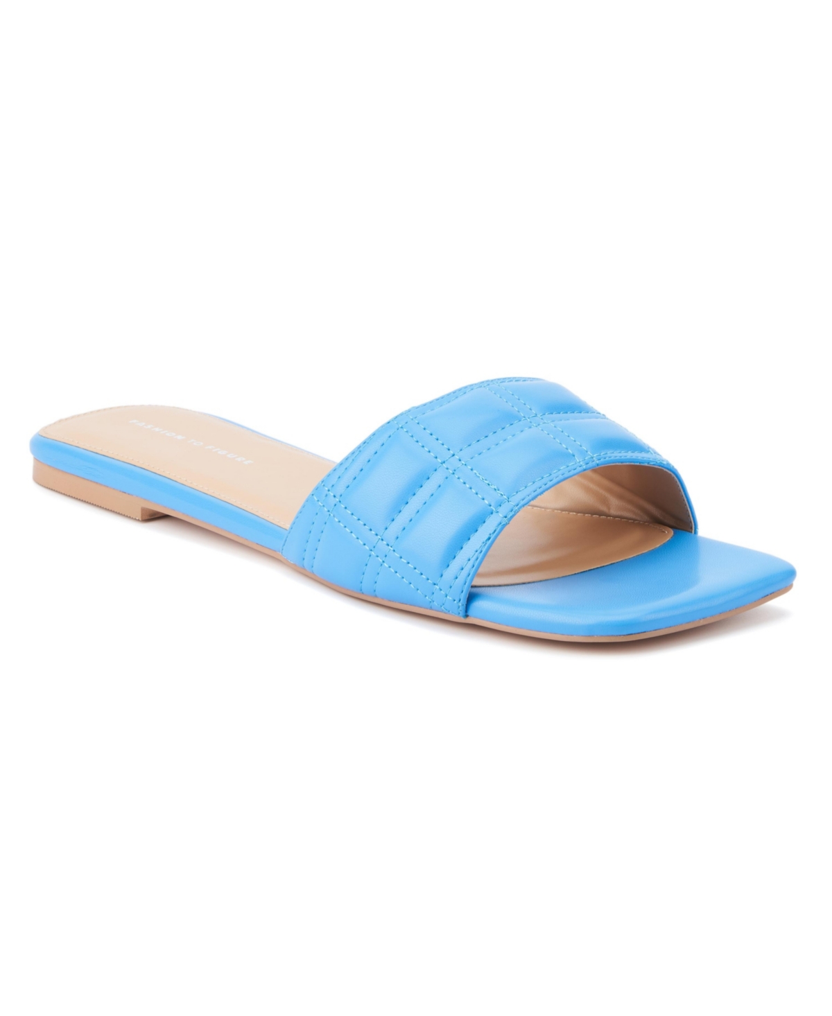 Women's Opal Wide Width Flats Sandals - Blue