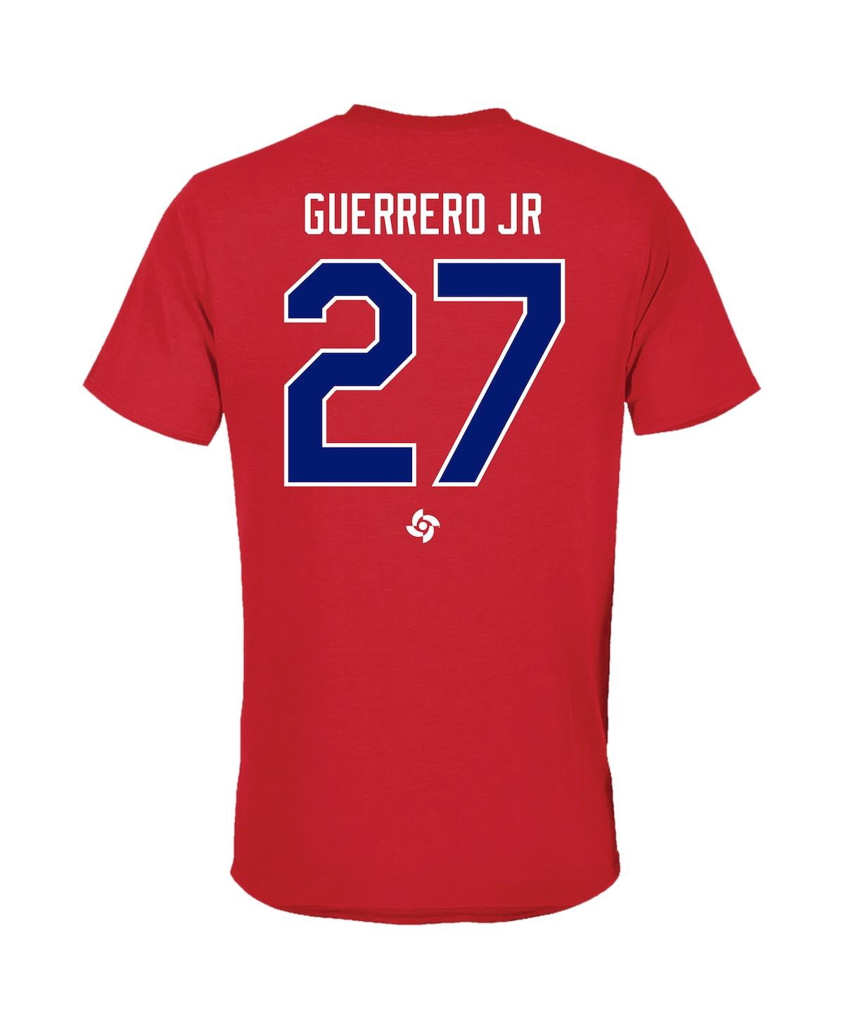 Shop Legends Men's  Vladimir Guerrero Jr. Red Dominican Republic Baseball 2023 World Baseball Classic Name