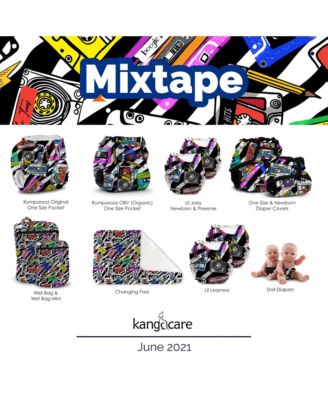 Kanga Care Rumparooz Reusable Baby Doll Diaper Set (2pk) for 10-16 Inch Dolls