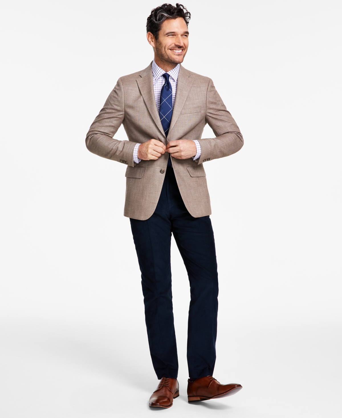 Tommy Hilfiger Men's Modern-fit Solid Weave Sport Coats In Tan | ModeSens