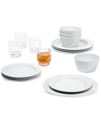 Hotel Collection Fluted 12 Pc. Dinnerware Set, Service for 4, Created for Macy's