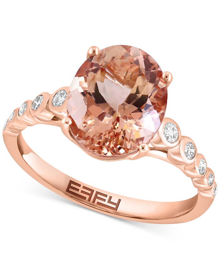 Macys morganite clearance ring