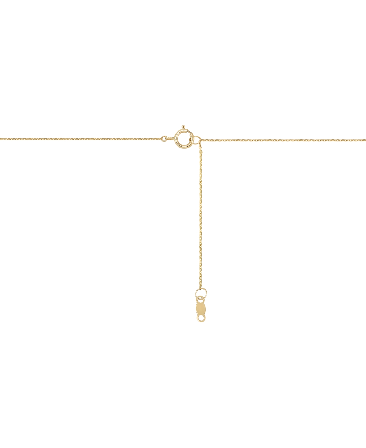 Children's Cubic Zirconia Solitaire Pendant Necklace in 14k 14