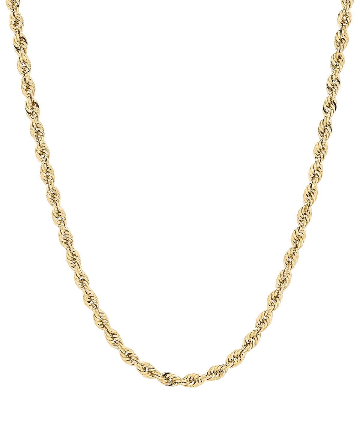 Macy's Glitter Rope Link 24" Chain Necklace (4-1/2mm) in 14k Gold
