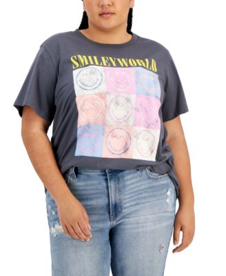 Grayson Threads Black - Trendy Plus Size Smileyworld T-Shirt