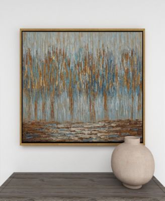 Canvas Tree Framed Wall Art with Gold-Tone Frame, 47" x 2" x 36"