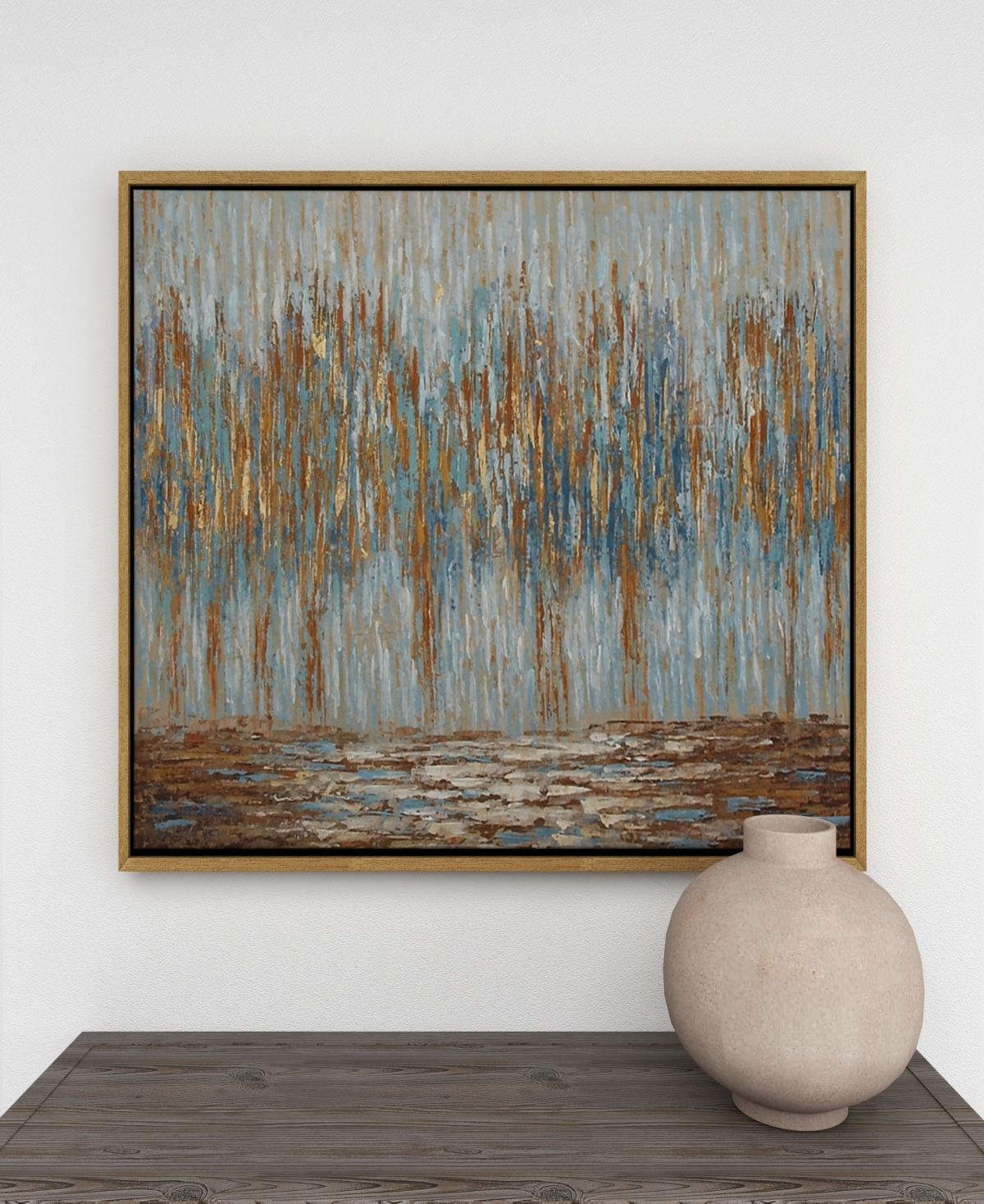 Rosemary Lane Canvas Tree Framed Wall Art withTone Frame, 47