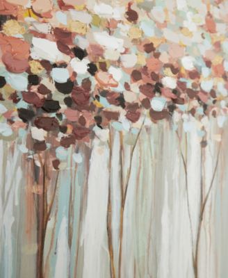 Canvas Tree Framed Wall Art with Silver-Tone Frame, 39" x 2" x 39"