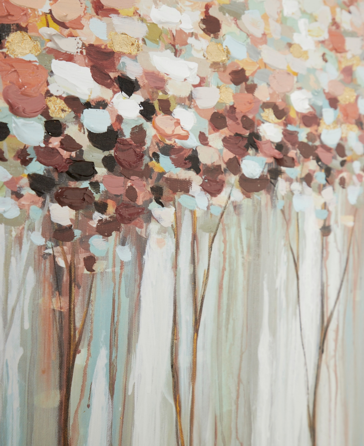 Rosemary Lane Canvas Tree Framed Wall Art with Silver-Tone Frame, 39