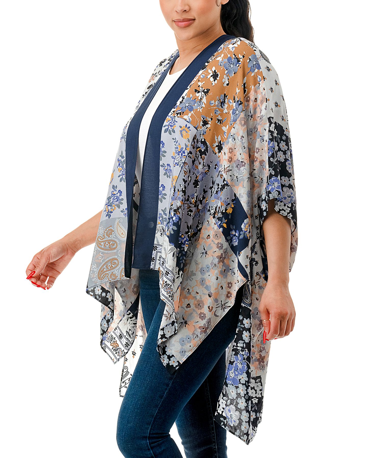 Floral Patch Work Kimono