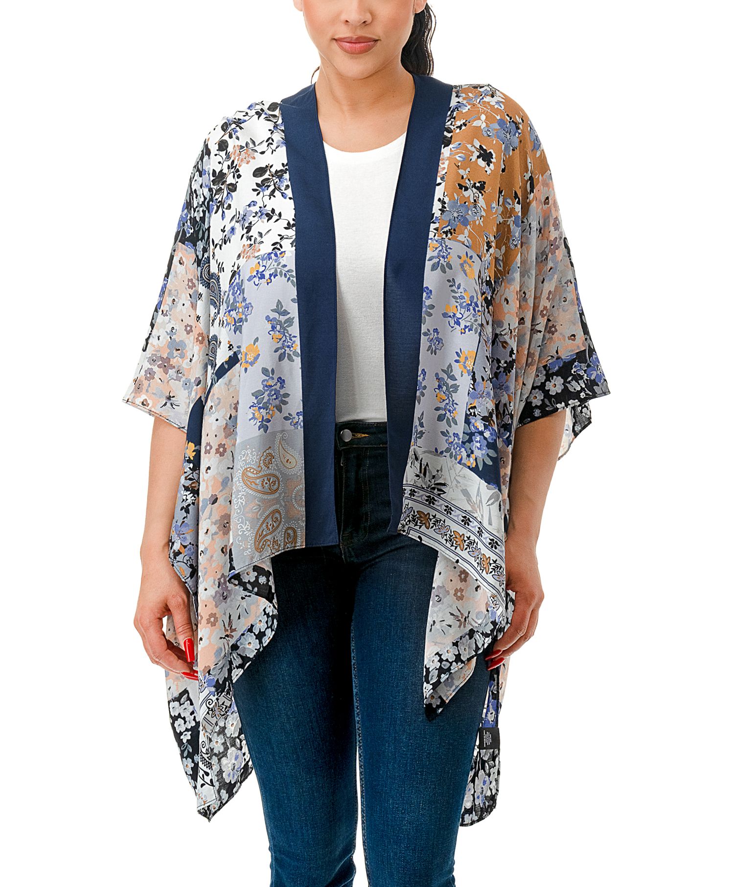 Floral Patch Work Kimono
