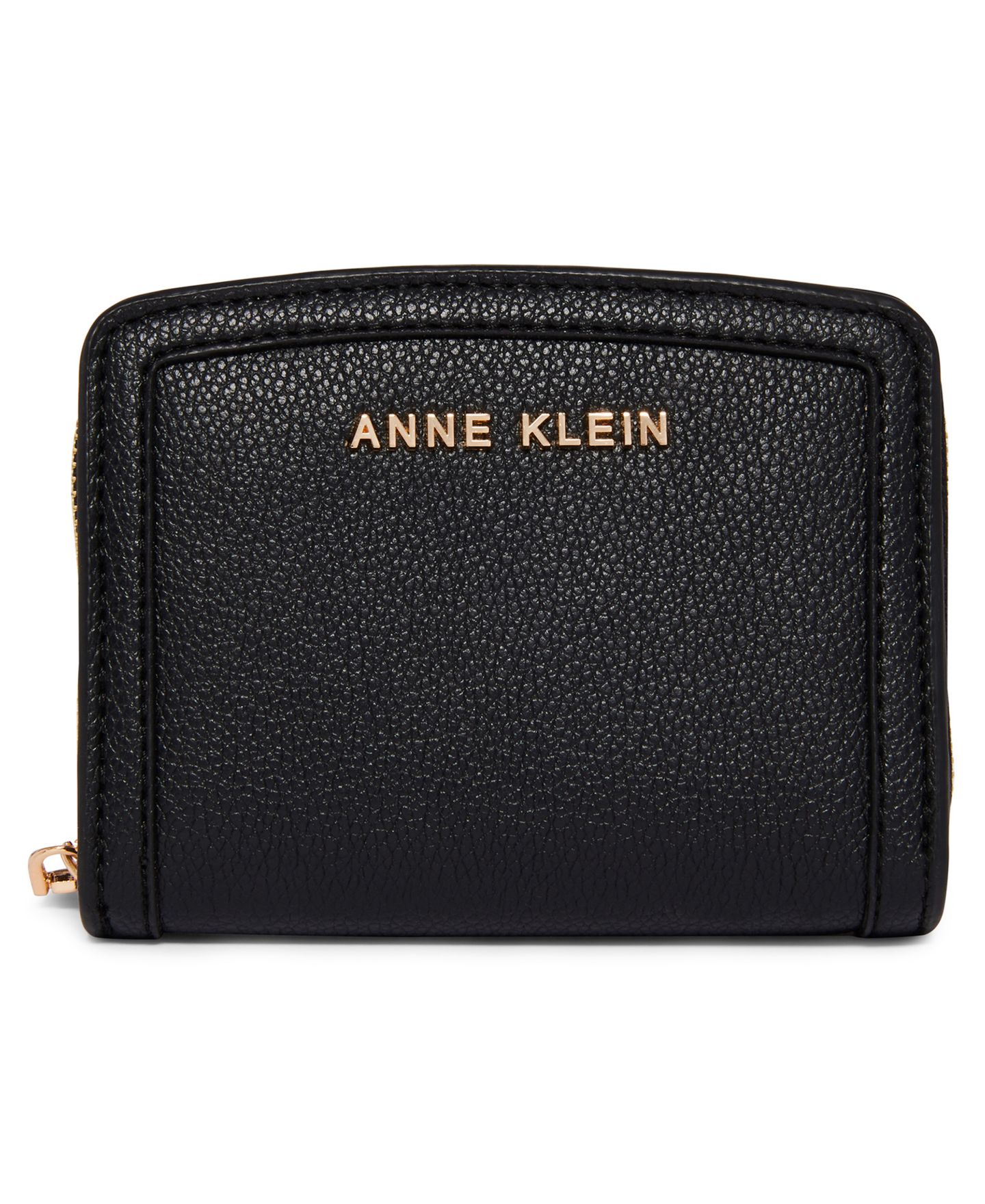 Женский мини-кошелёк Anne Klein в стиле колорблок, цвет: Чёрный — фото 1