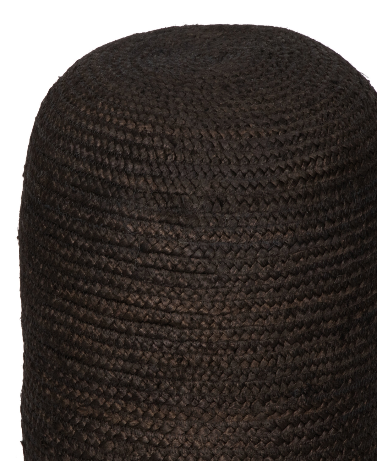 Zuo Braided Jute Lillian Boho Chic Ottoman