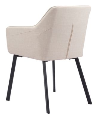 35" Steel, Polyester Adage Water Resistant Dining Chair