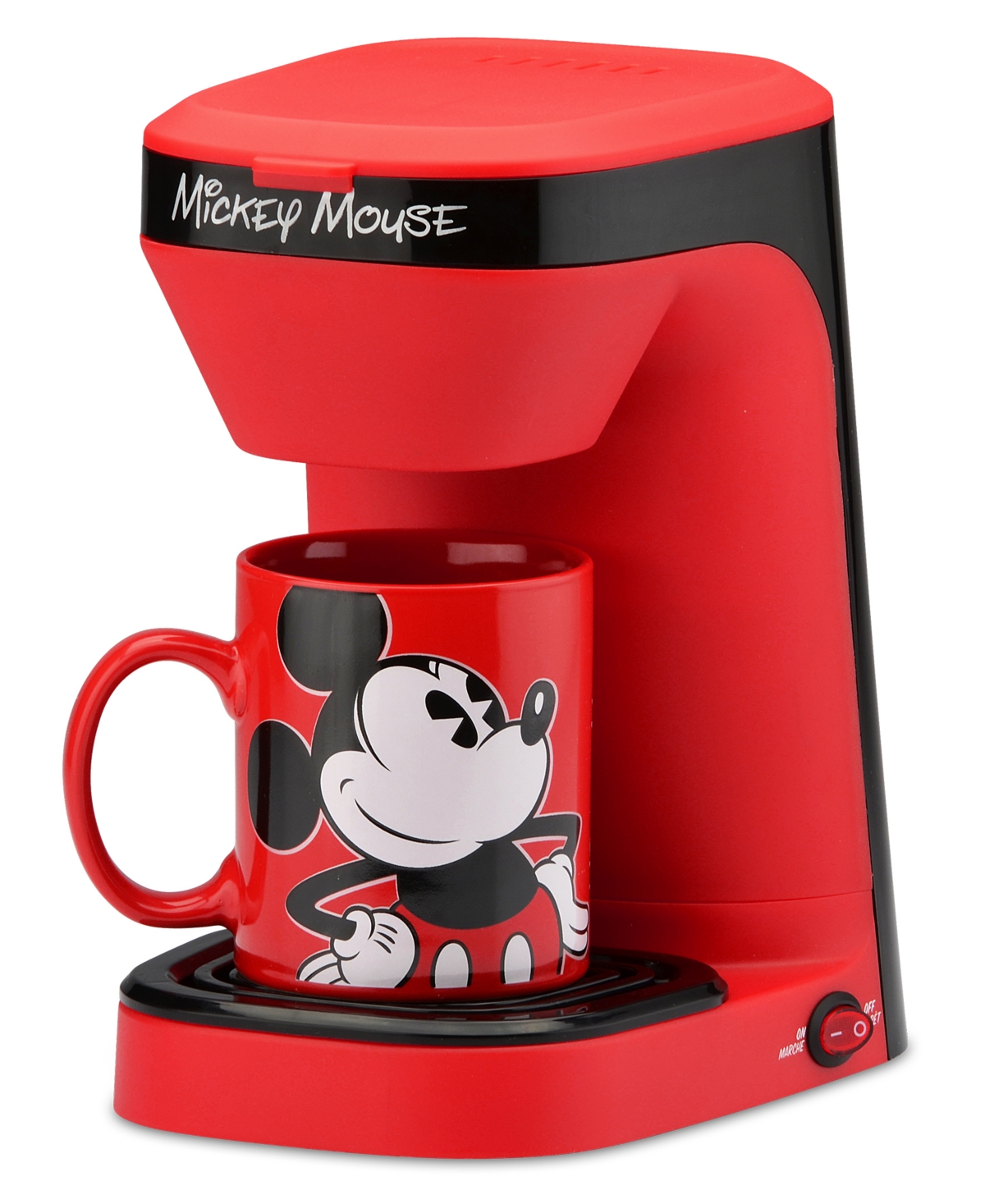 Disney Mickey Mouse 1-cup Coffee Maker In Red