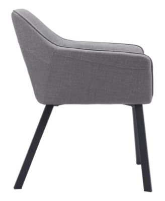 35" Steel, Polyester Adage Water Resistant Dining Chair