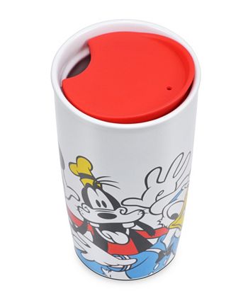 Disney Mickey & Friends Ceramic Travel Mug and Mug Warmer Set Nice