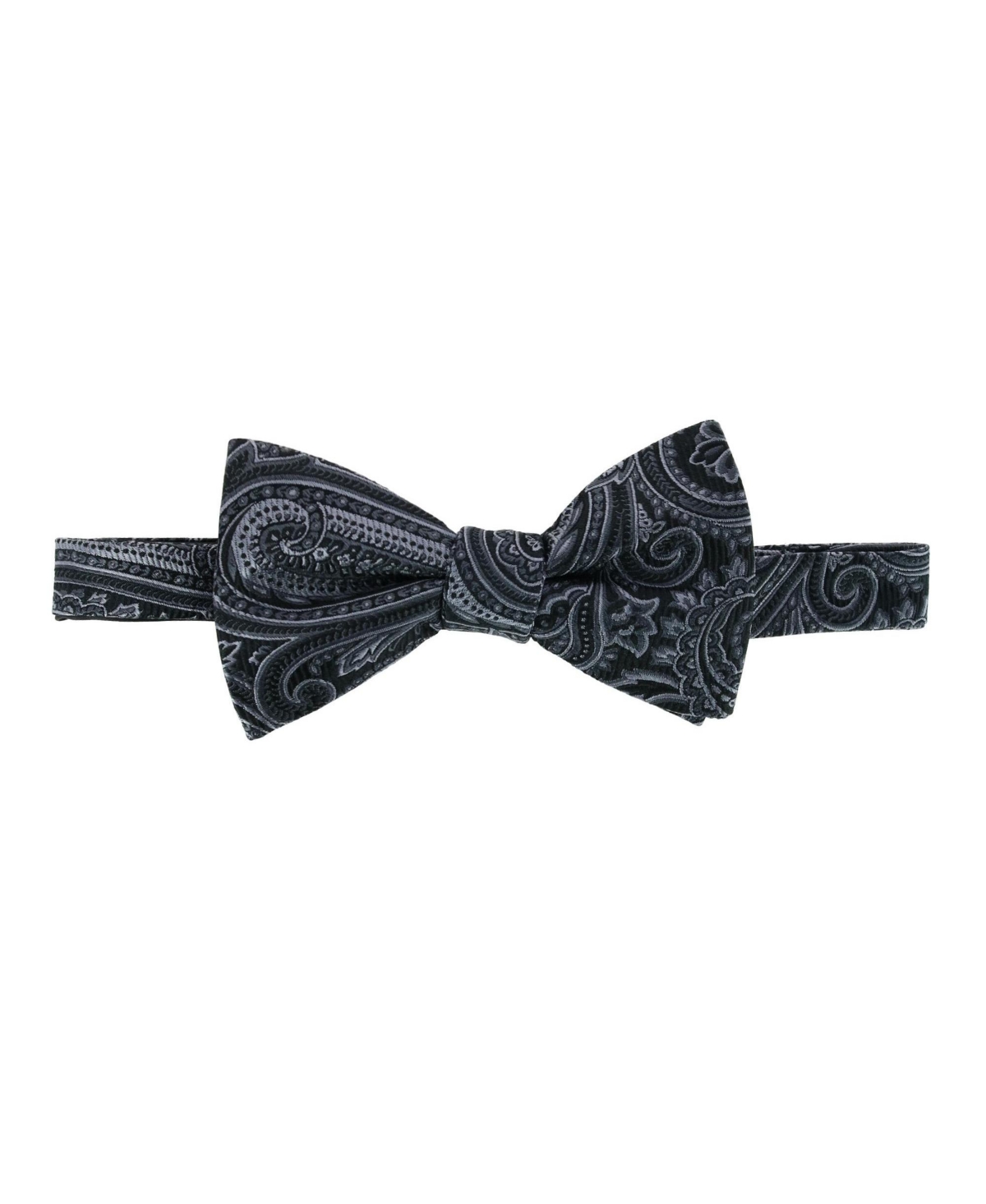 Men's Sobee Paisley Silk Bow Tie - Black