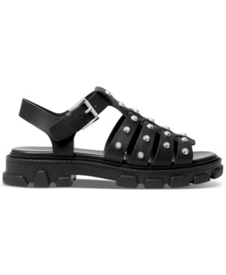 Michael Kors Women's Jagger Studded Fisherman Sandals - Macy's