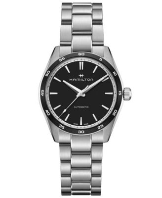 Hamilton - Women's Swiss Automatic Jazzmaster Performer Stainless Steel Bracelet Watch 38mm