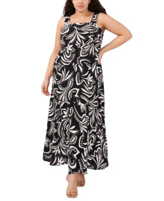 Dream Catcher Sleeveless Maxi Dress For Women - V-Neck Tank Sundress, Trendy Summer Casual Dress