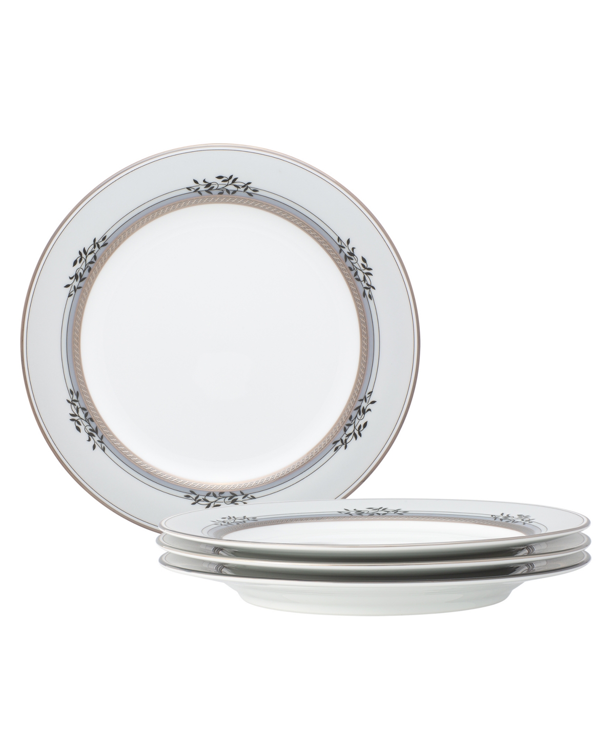 Noritake Laurelvale 4 Piece Salad Plate Set, Service For 4 In White