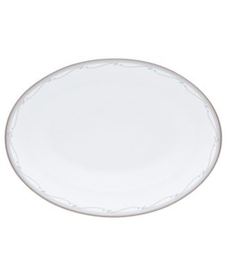 Satin Flourish Oval Vegetable Bowl, 9.75", 32 oz.