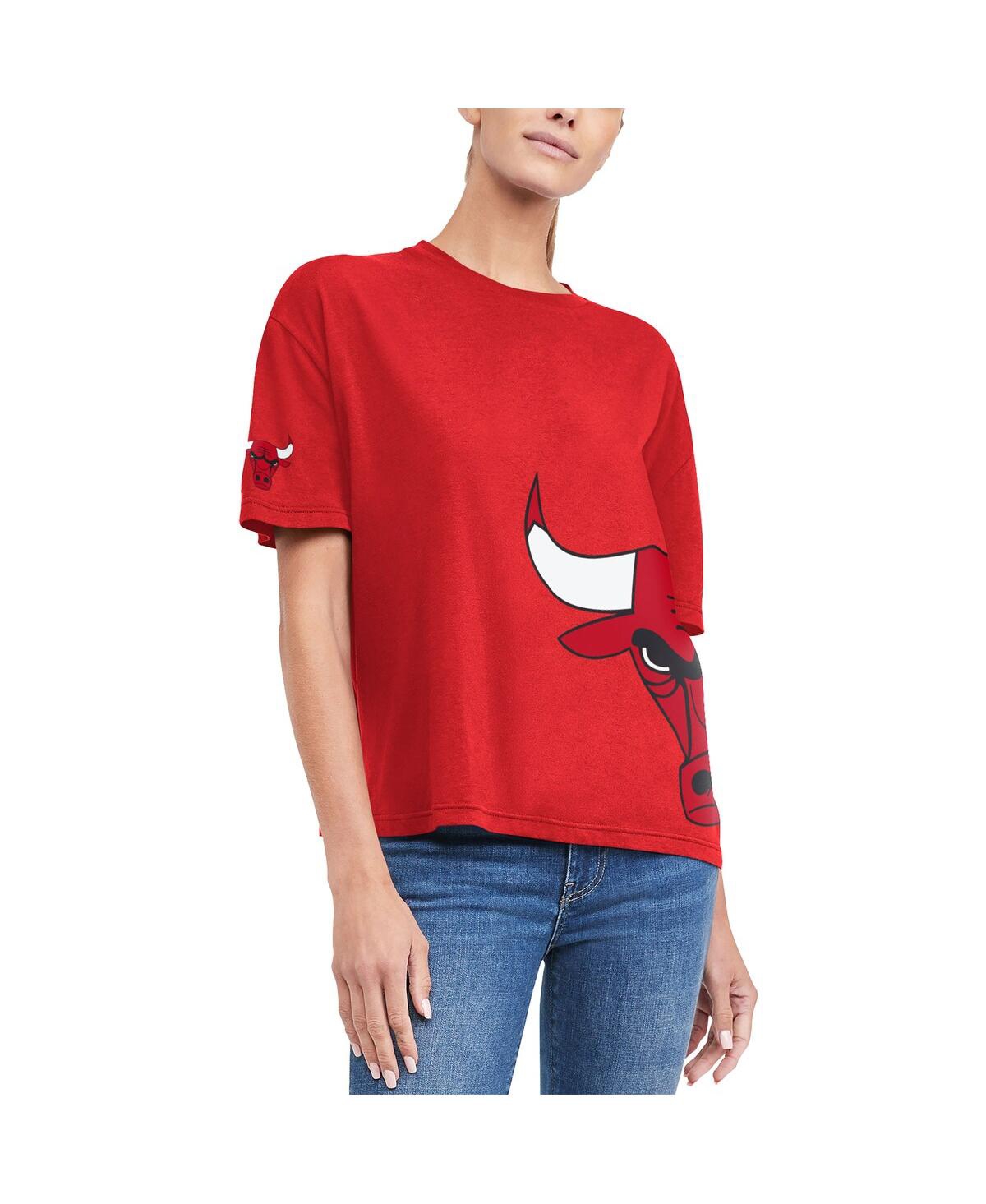 TOMMY JEANS WOMEN'S TOMMY JEANS RED CHICAGO BULLS BIANCA T-SHIRT