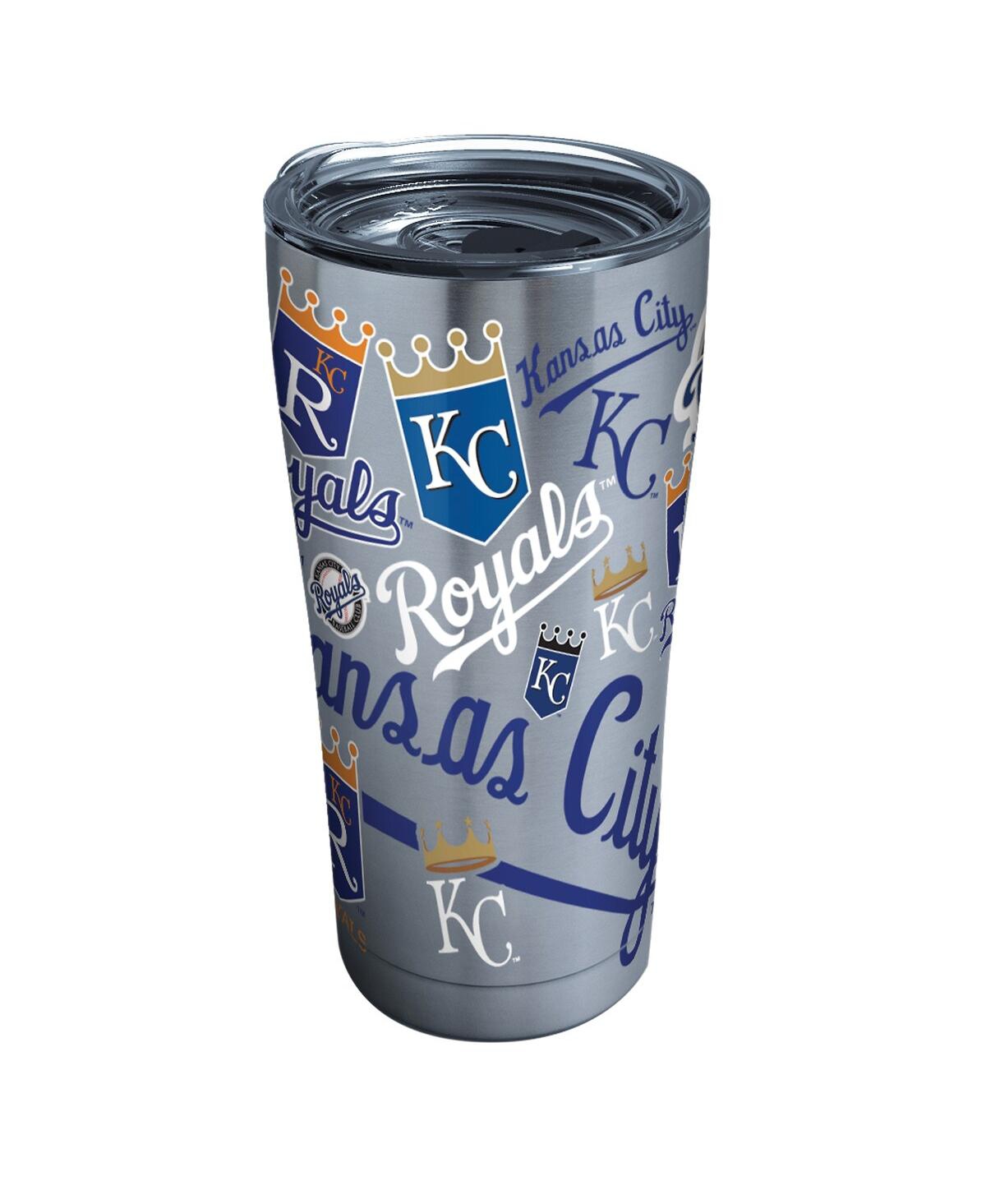 Tervis Tumbler Kansas City Royals 20 oz All Over Stainless Steel Tumbler With Slider Lid In Gray