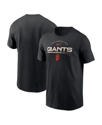 Nike Men\'s Black San - Giants Francisco T-shirt Engineered Performance Team Macy\'s