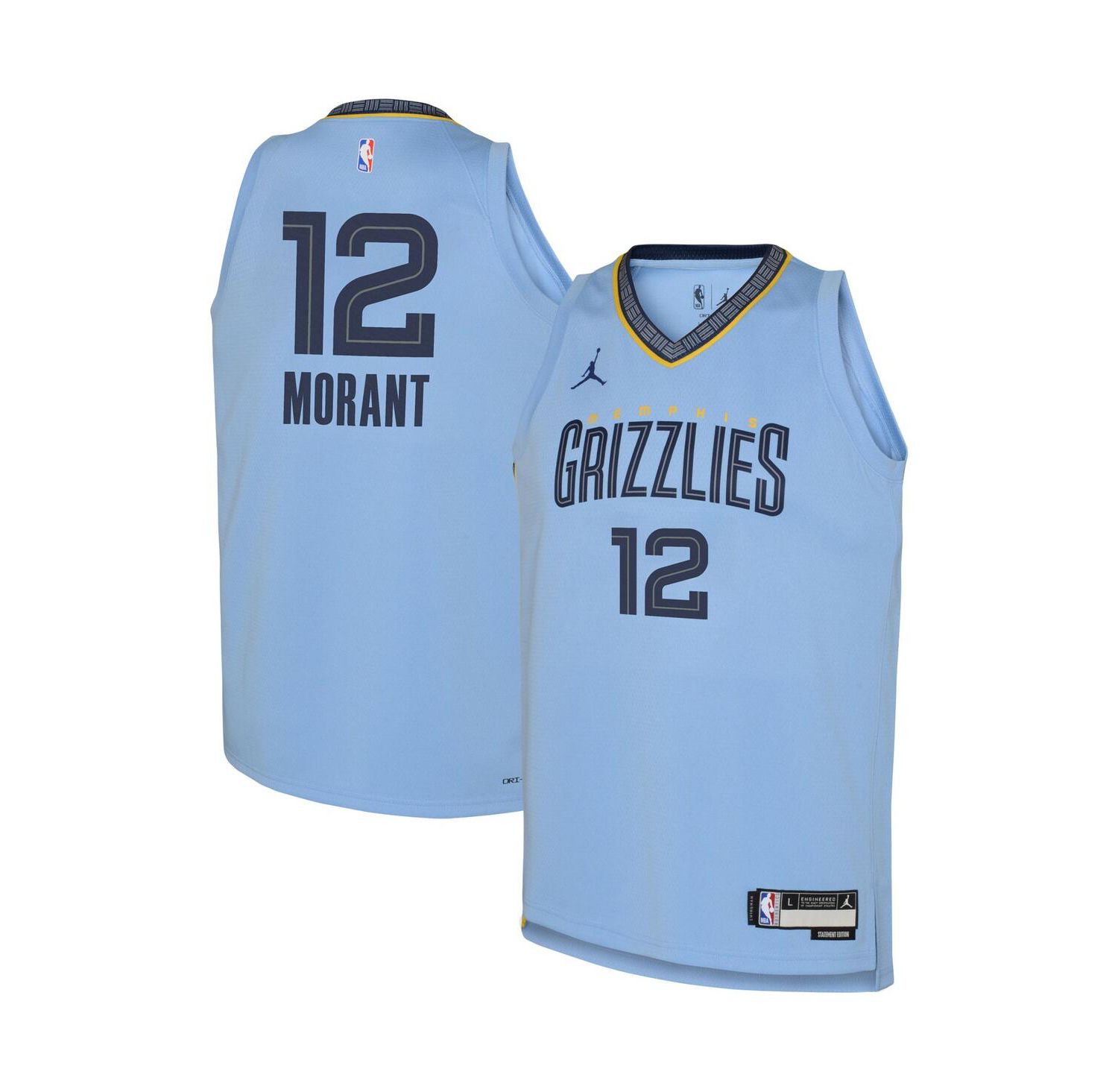 Big Boys and Girls Ja Morant Blue Memphis Grizzlies 2022/23 Swingman Jersey - Statement Edition