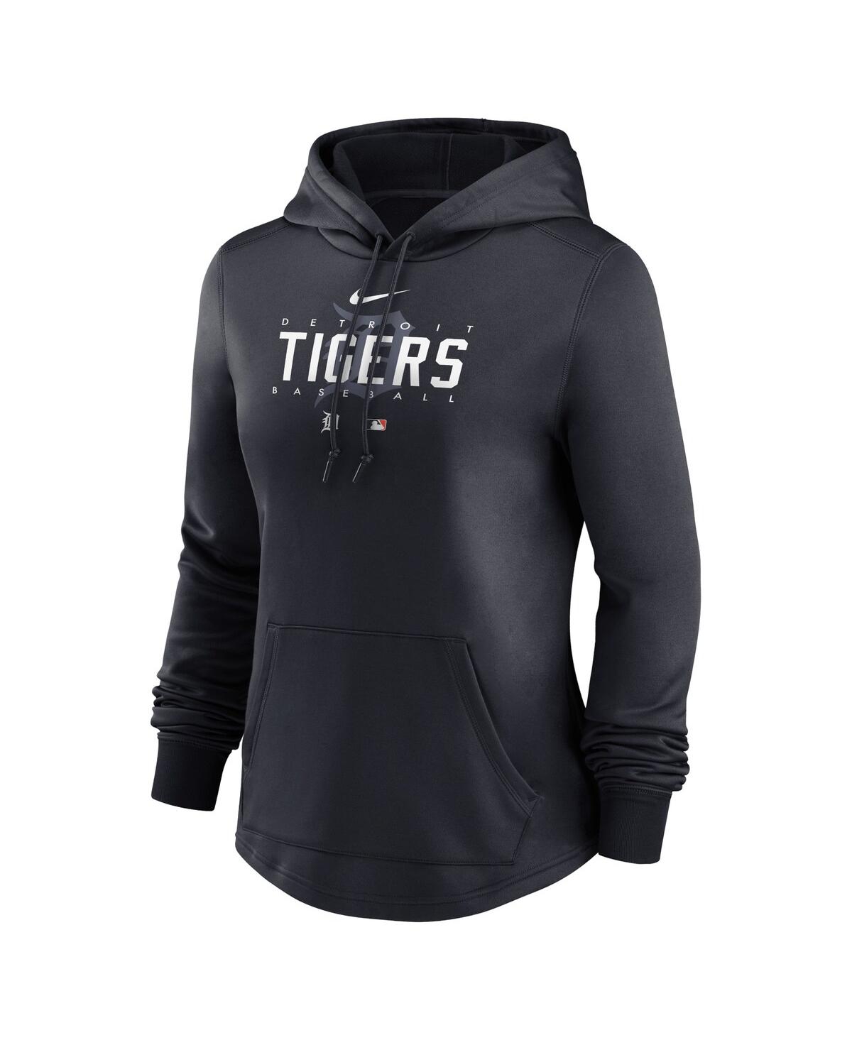 Nike Women's  Navy Detroit Tigers Authentic Collection Pregame Performance Pullover Hoodie In Navy